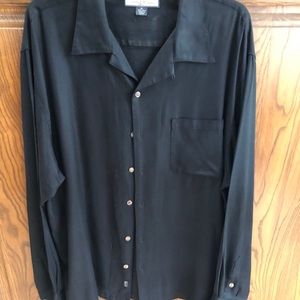 Black button down dress shirt Tommy Bahama